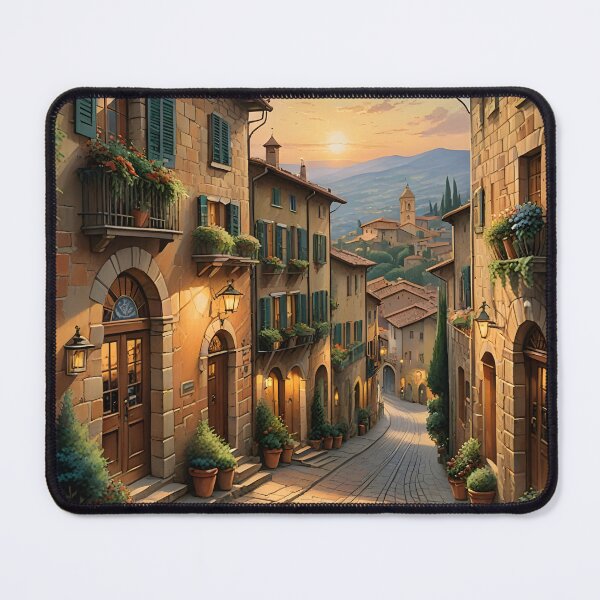Item preview, Cortona Old Town: Sunset Over Terracotta Charm designed and sold by LSVart.