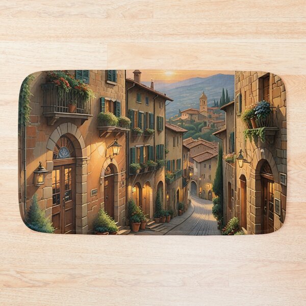 Item preview, Cortona Old Town: Sunset Over Terracotta Charm designed and sold by LSVart.