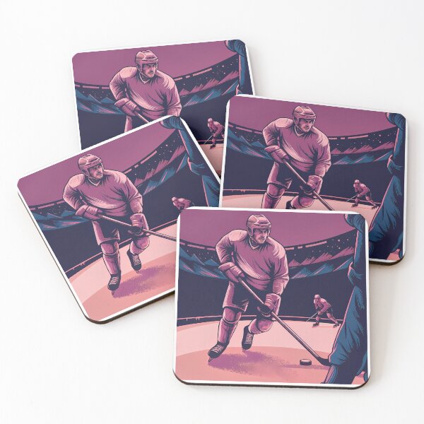 Item preview, Hockey Illustrated Scenes Action Art Design Digital Colors designed and sold by ART ATTACK ZONE.