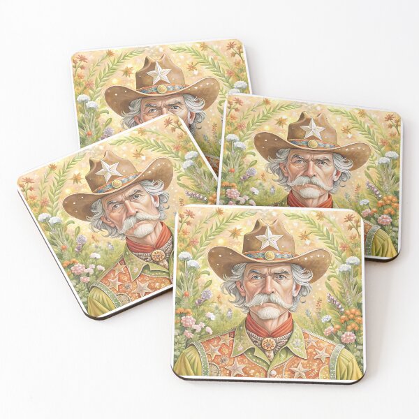 Item preview, Colorful Cowboy Scenes Action Art Design Digital Colors designed and sold by ART ATTACK ZONE.