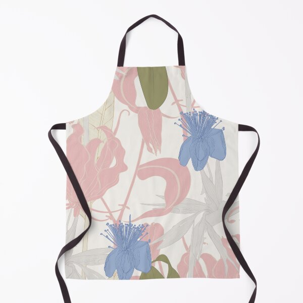 Item preview, Tropical Leaves and Floral Background - Fire Lily tropical Flowers - Seamless Pattern. designed and sold by MatyKotiv.