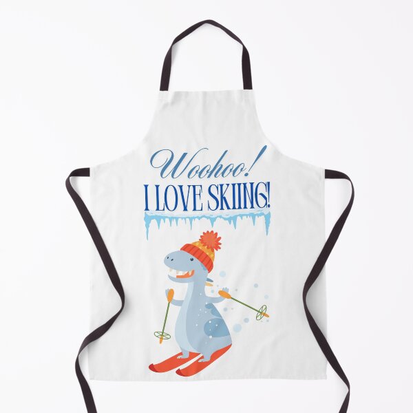 Item preview, Woohoo ! I love Skiing! Dinosaur Edition designed and sold by Valentin Zdravkov.