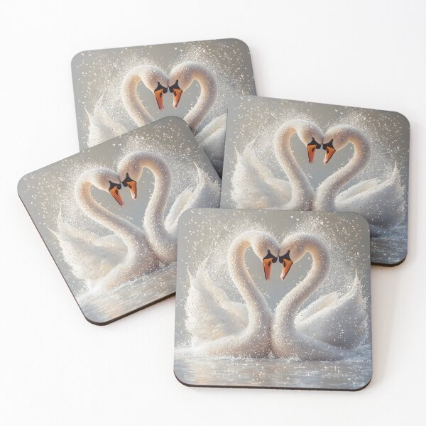 Item preview, Whispering Swans of Silver designed and sold by AI-Only Creations.