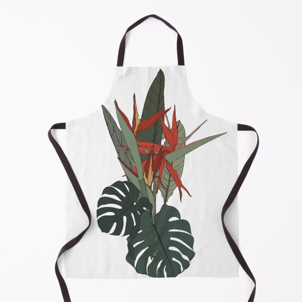 Item preview, Hand drawn illustration of a beautiful strelitzia flowers and tropical exotic leaves bouquet.  designed and sold by MatyKotiv.
