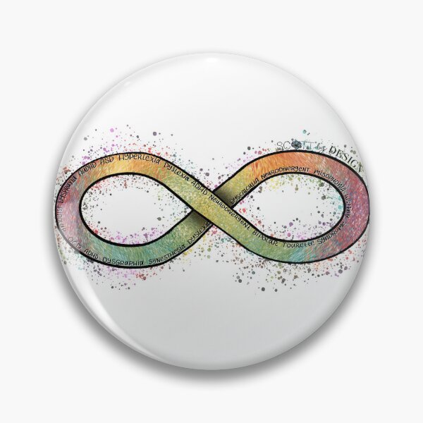 Item preview, Neurodivergent Pride Symbol - ADHD, Autism, OCD, BPD, AudHD designed and sold by Haley Scott.