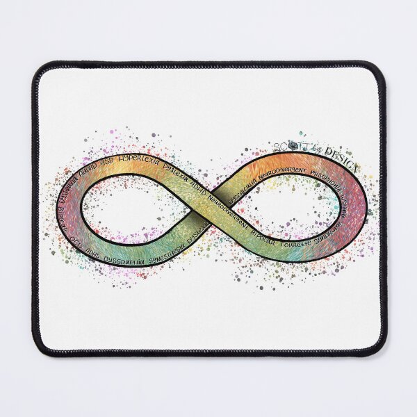 Item preview, Neurodivergent Pride Symbol - ADHD, Autism, OCD, BPD, AudHD designed and sold by Haley Scott.