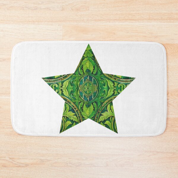 Item preview, Green star | Around the World Motif designed and sold by GrifonJ.