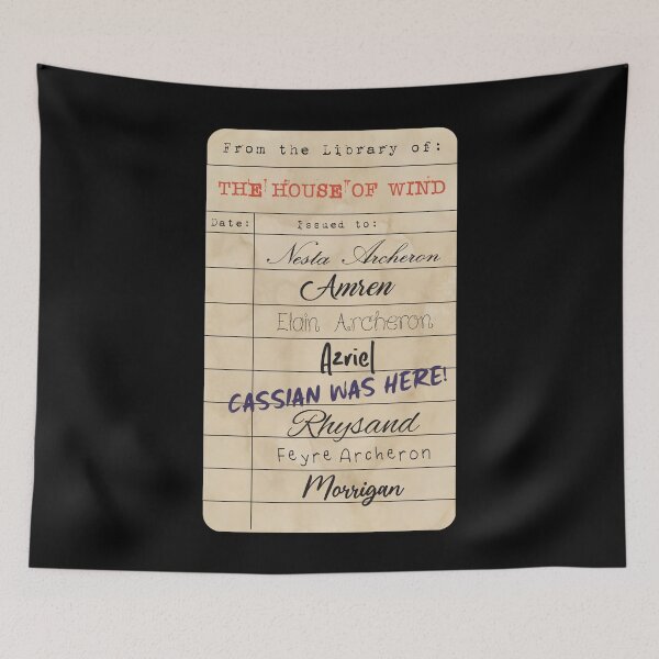 Item preview, House of Wind Library Card  designed and sold by kjanedesigns.
