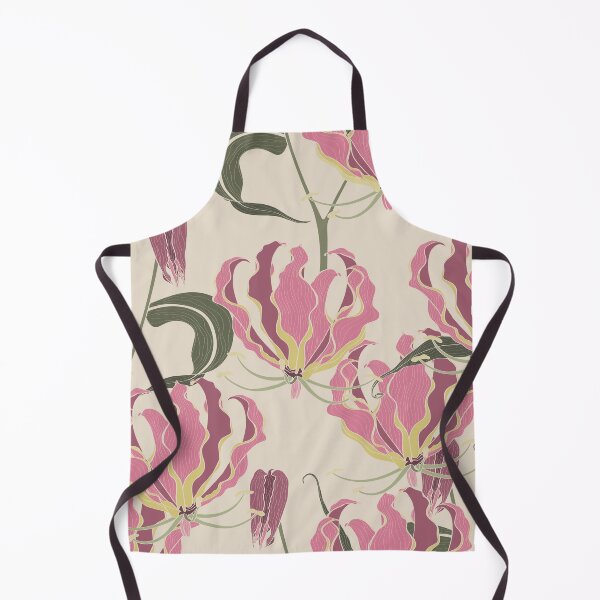Item preview, Tropical Leaves and Floral Background - Pink Fire Lily tropical Flowers - Seamless Pattern. designed and sold by MatyKotiv.