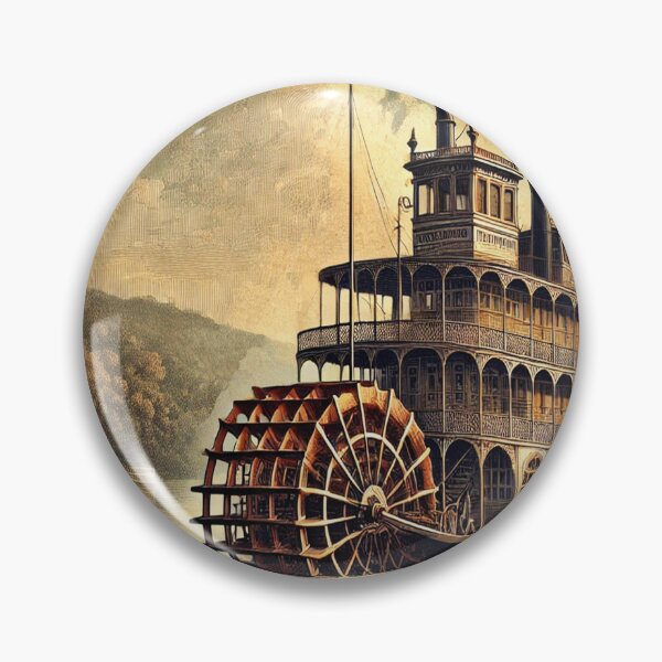 Item preview, Steamboat Mississippi River paddle steamer Mark  riverboat II designed and sold by JanChryzostom.