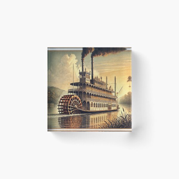Item preview, Steamboat Mississippi River paddle steamer Mark  riverboat II designed and sold by JanChryzostom.
