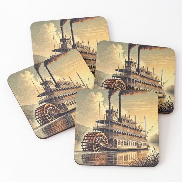 Item preview, Steamboat Mississippi River paddle steamer Mark  riverboat II designed and sold by JanChryzostom.