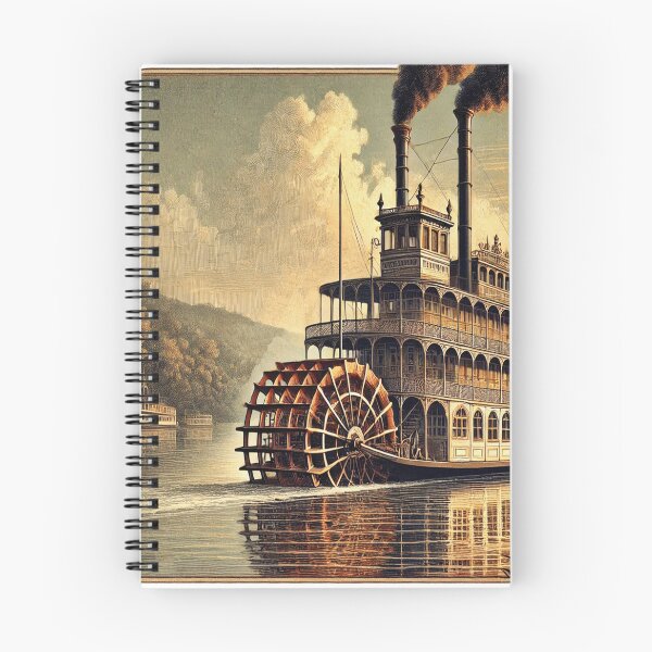 Item preview, Steamboat Mississippi River paddle steamer Mark  riverboat II designed and sold by JanChryzostom.