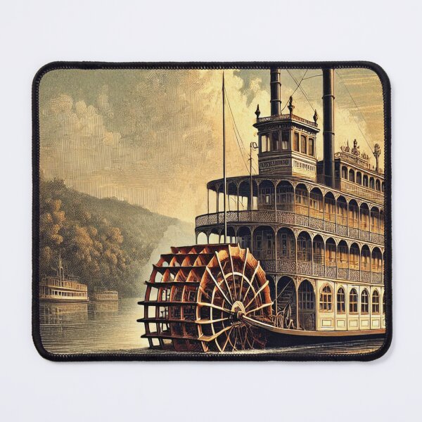 Item preview, Steamboat Mississippi River paddle steamer Mark riverboat II designed and sold by JanChryzostom.