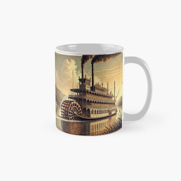 Item preview, Steamboat Mississippi River paddle steamer Mark  riverboat II designed and sold by JanChryzostom.
