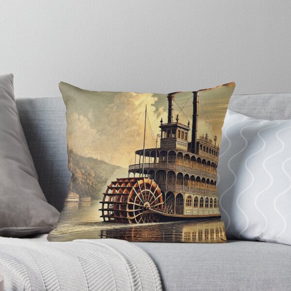Item preview, Steamboat Mississippi River paddle steamer Mark  riverboat II designed and sold by JanChryzostom.
