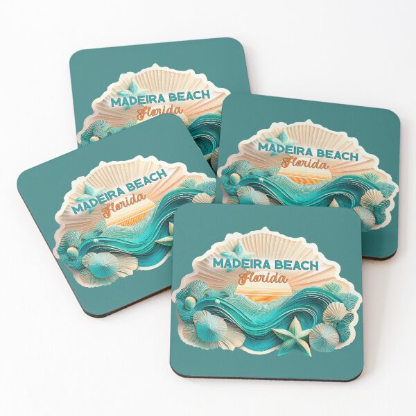 Item preview, Madeira Beach Florida Retro Vintage Shells and Sunset designed and sold by Mandeville Photography.