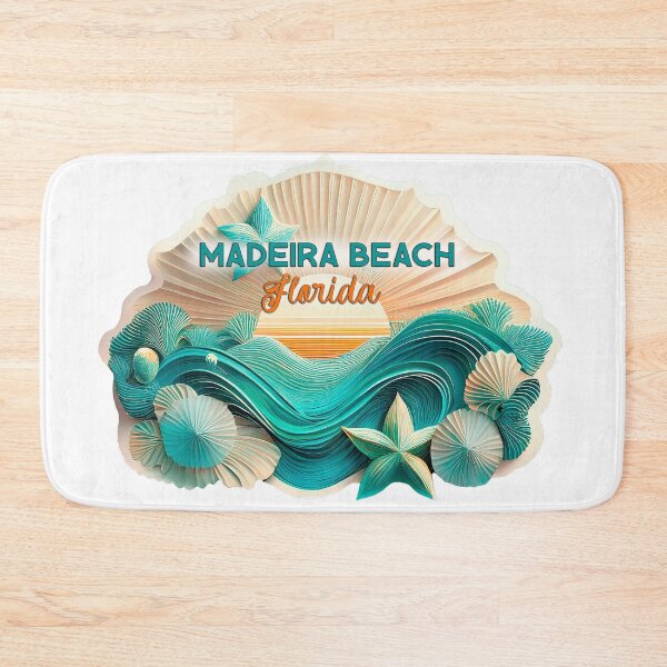 Artikelvorschau, Madeira Beach Florida Retro Vintage Muscheln und Sonnenuntergang entworfen und verkauft von Mandeville Photography.