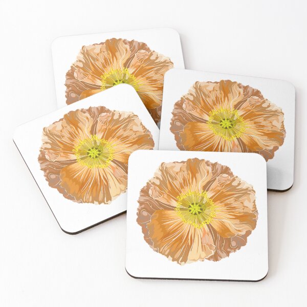 Item preview, California Poppy, Iceland poppy, Golden, Pastel Poppy Illustration. designed and sold by MatyKotiv.