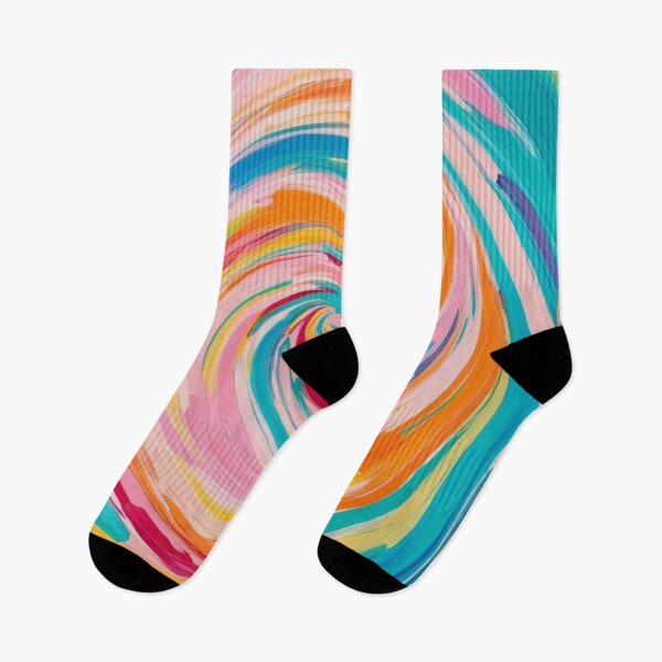 Item preview, Happiness and Joy Swirl Abstract Art  designed and sold by jenmountainen.