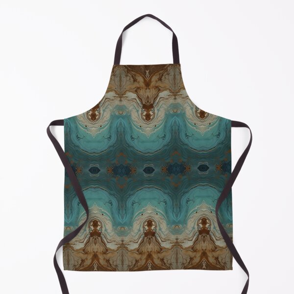 Item preview, “A mesmerizing symmetrical marble pattern featuring a harmonious blend of blue, brown, and whitำ tones designed and sold by Glam-OOTD.