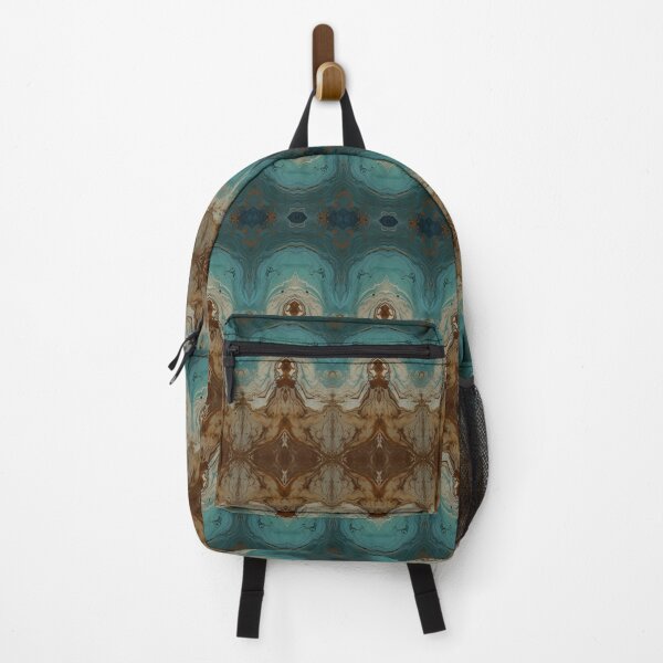 Item preview, “A mesmerizing symmetrical marble pattern featuring a harmonious blend of blue, brown, and whitำ tones designed and sold by Glam-OOTD.