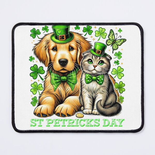 Item preview, St. Petricks Day Cat an Dog Lovers designed and sold by Albaley.