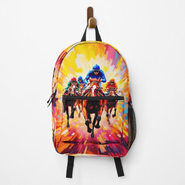 Item preview, The Horse Race modern impressionist painting style designed and sold by No1Equestrian.
