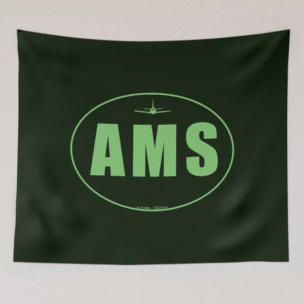 Item preview, AMS Amsterdam Netherlands Airport Code designed and sold by Lartheviking.
