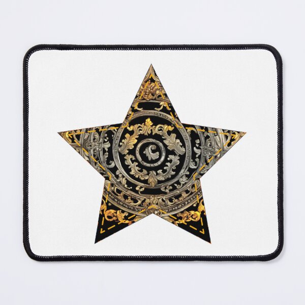 Item preview, Black glamour star | Around the World Motif designed and sold by GrifonJ.