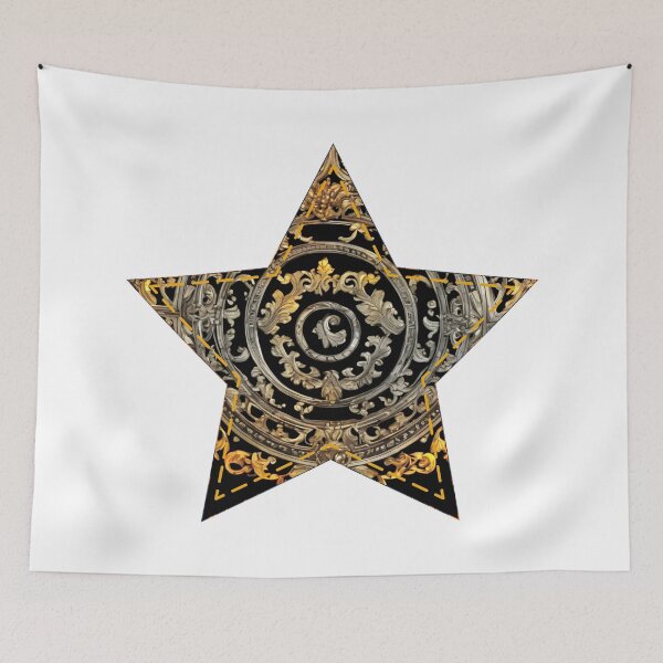 Item preview, Black glamour star | Around the World Motif designed and sold by GrifonJ.