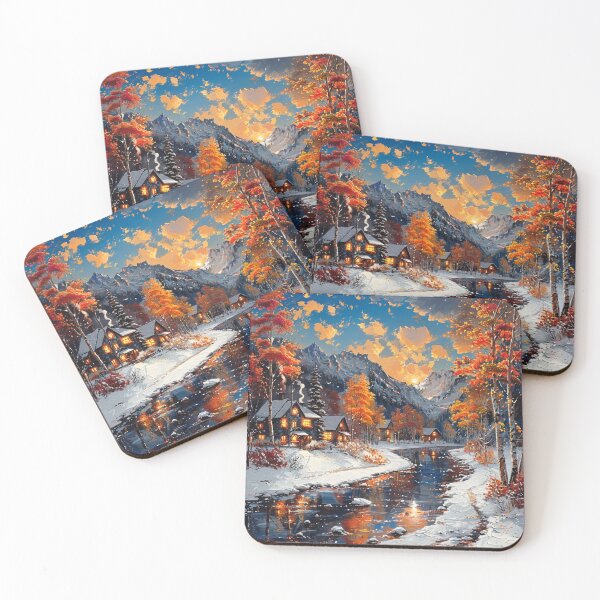 Item preview, Snowy Cabin designed and sold by Dawn van Doorn.