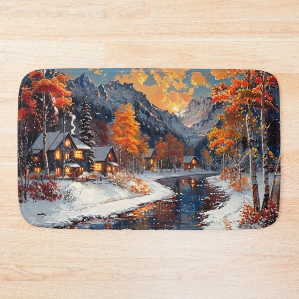Item preview, Snowy Cabin designed and sold by Dawn van Doorn.