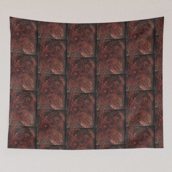 Item preview, Red Imprinted Autumn Leaves designed and sold by KanchansArt.