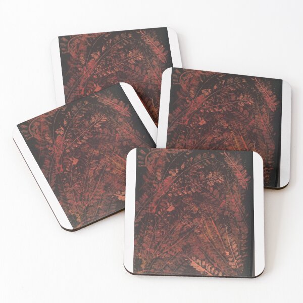 Item preview, Red Imprinted Autumn Leaves designed and sold by KanchansArt.
