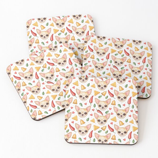 Item preview, Cute Chihuaha and Mexican Theme Pattern designed and sold by dulceguavashop.