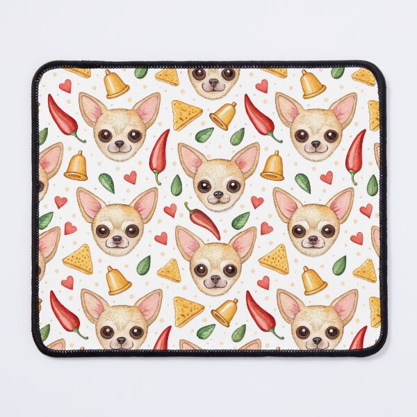 Item preview, Cute Chihuaha and Mexican Theme Pattern designed and sold by dulceguavashop.