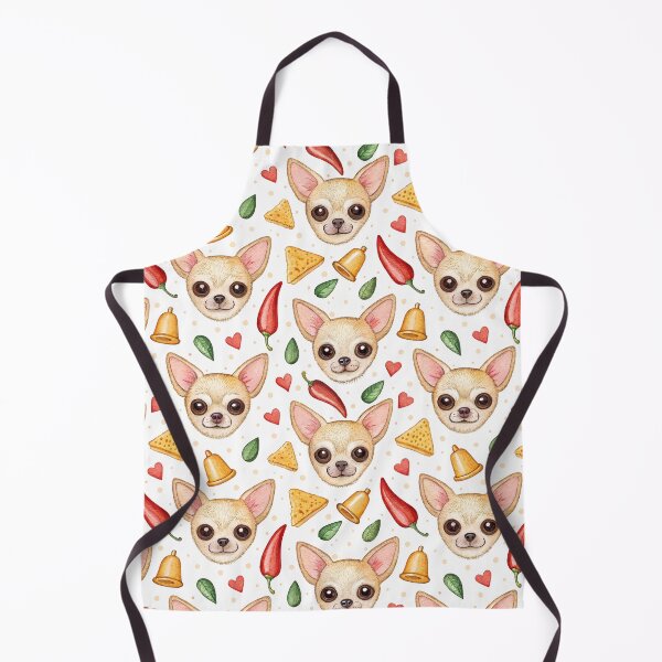 Item preview, Cute Chihuaha and Mexican Theme Pattern designed and sold by dulceguavashop.