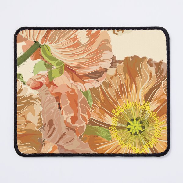 Item preview, Illustration of floral seamless. Yellow, beige group and isolated poppies. designed and sold by MatyKotiv.