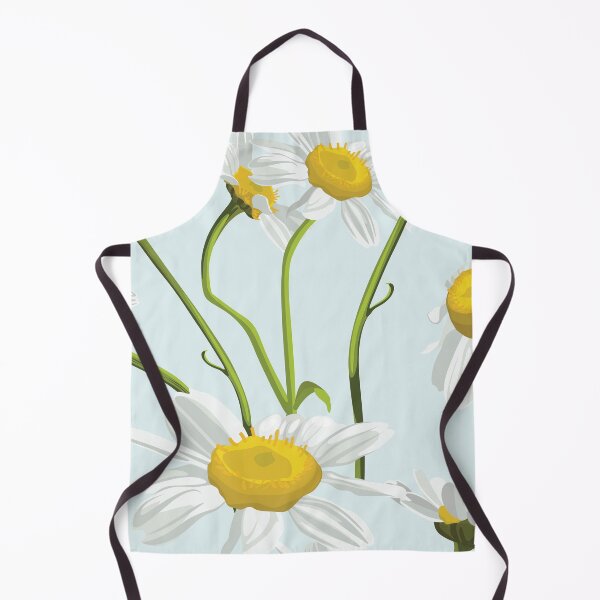 Item preview, Seamless pattern with chamomile (camomile) flowers on blue background. designed and sold by MatyKotiv.