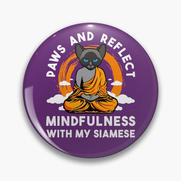 Item preview, Funny Buddha Cat Lover Paws and Reflect Mindfullness With My Siamese For Yoga Lover designed and sold by Dmetalx Art Apparel.