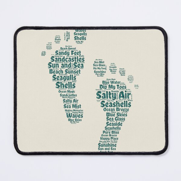 Item preview, Beach Footprint Word Art designed and sold by FaeryNuff.