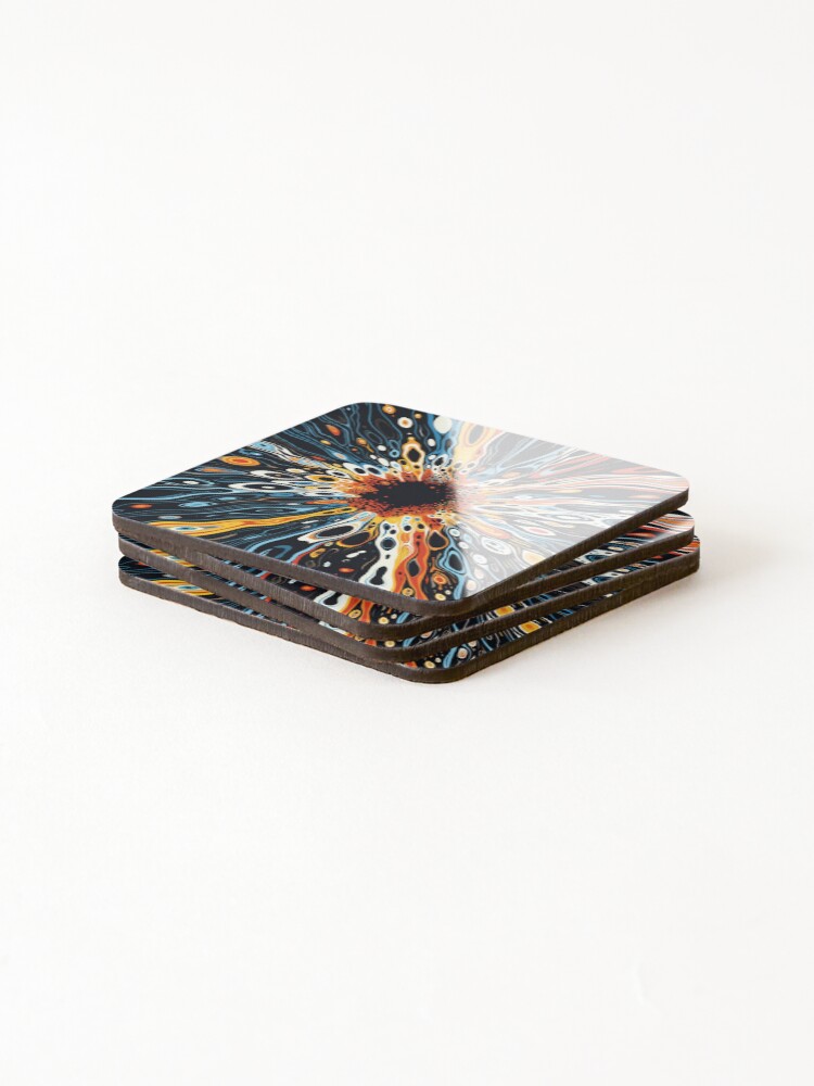 Thumbnail 4 of 5, Coasters (Set of 4), Dynamic Abstract designed and sold by Visual-Elixir.