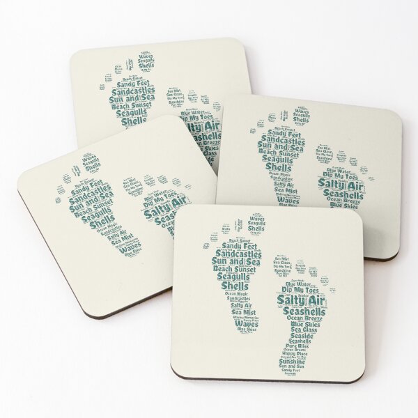 Item preview, Beach Footprint Word Art designed and sold by FaeryNuff.