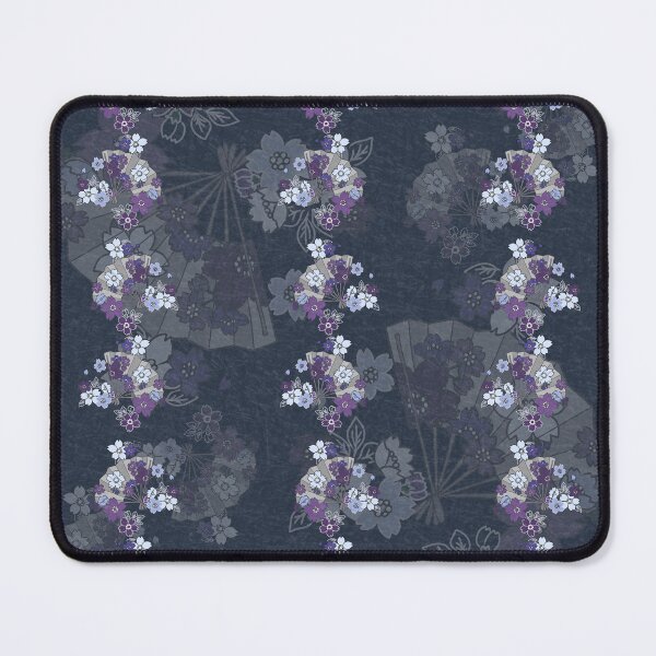 Item preview, Blue Cherry Blossom Sensu Fan designed and sold by Ellia Arts.