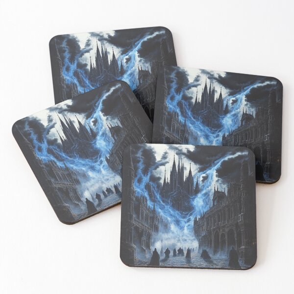 Item preview, Misty Dark City designed and sold by NicolasGlowArt.