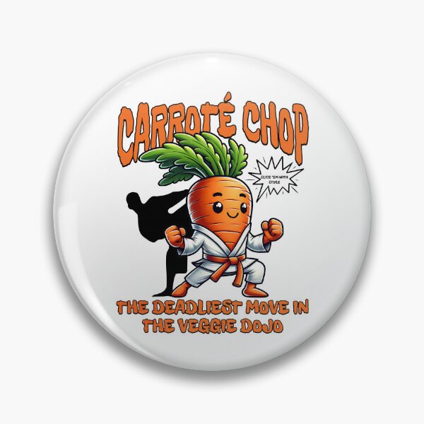 Item preview, karate chop - Carroté Chop - The deadliest move in the veggie dojo designed and sold by Tee-Craftify.