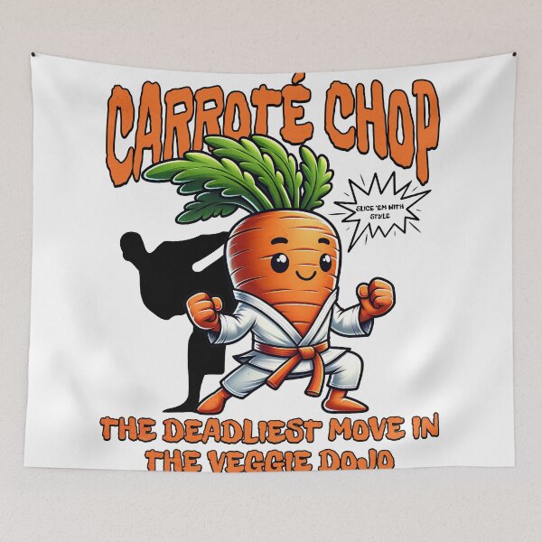 Item preview, karate chop - Carroté Chop - The deadliest move in the veggie dojo designed and sold by Tee-Craftify.