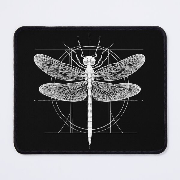 Item preview, Dragonfly in Skeletal Form using Sacred Geometry - White designed and sold by LabMandala.