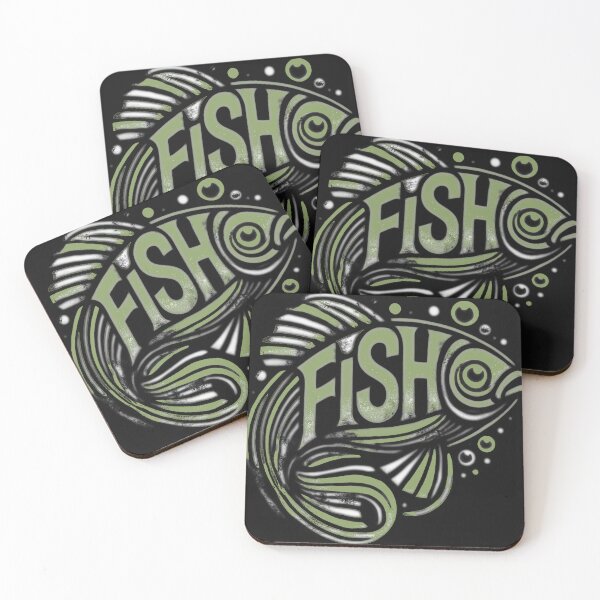 Item preview, Bold & Creative Fish Typography Design – Modern & Minimalist Ocean Art 2 stiker poster gift designed and sold by jaharek.